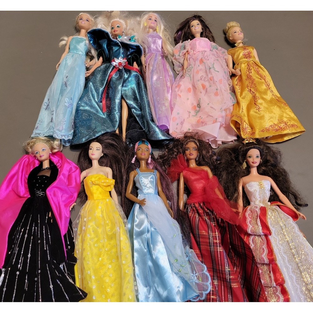 Barbie Doll Elegant Dresses Ballgowns Lot etc... 10pc